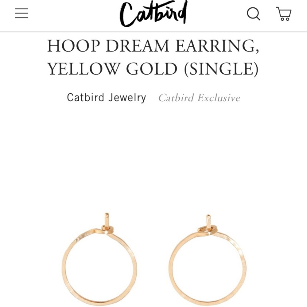 ✨CATBIRD✨Hoop Dream Earrings ✨